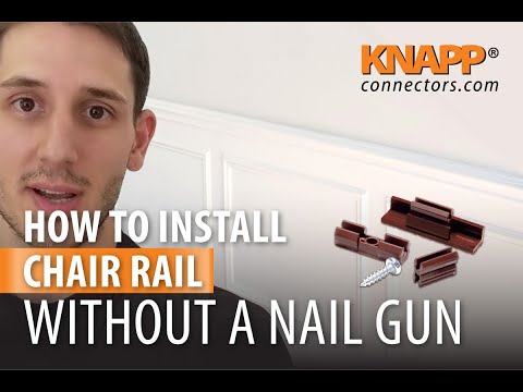 How to Install Chair Rail Without a Nail Gun